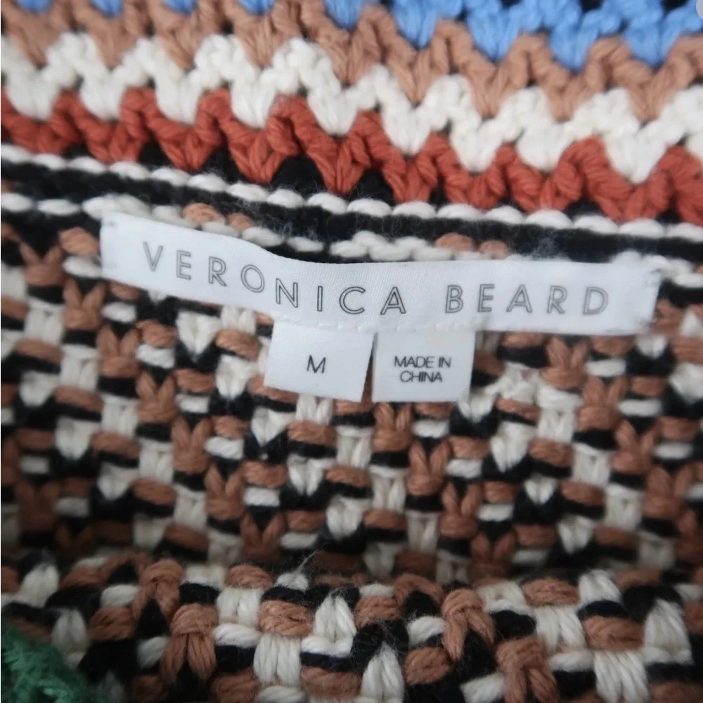 Veronica Beard Womens Livina Knit Cotton Crop Tank Top Brown Medium - Picture 5 of 13